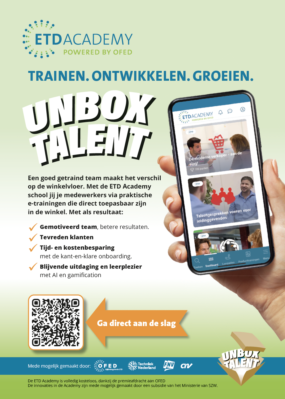 Flyer eigen leeromgeving | ETD Academy